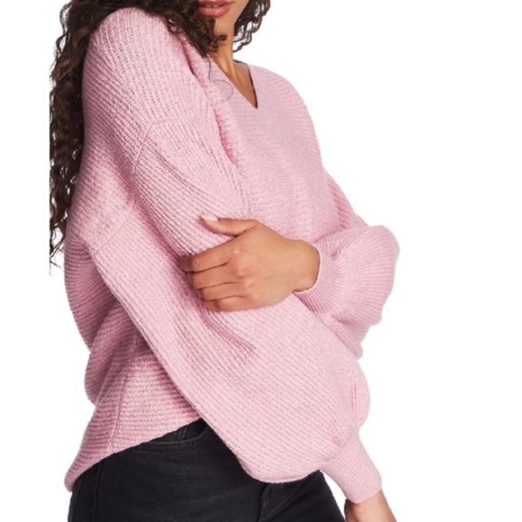 1.state Blouson Sleeve V-Neck Sweater - Picture 5 of 5